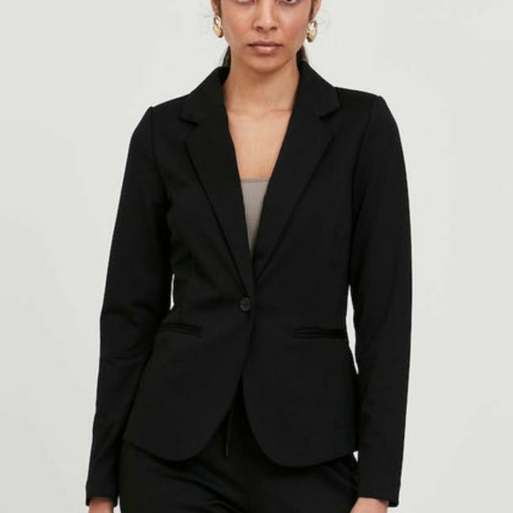 Ichi Ihkate Blazer Jacket Black XL Cardigan - Picture 3 of 16
